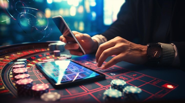 Antarmuka aplikasi mobile istana55 menampilkan meja kasino langsung dan pasar sportsbook